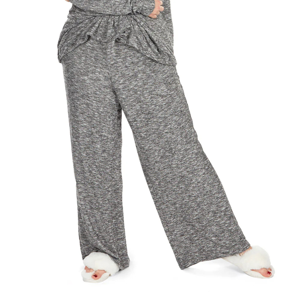 MeMoi Collection Hacci Wide Leg Soft Lounge Pants Womens XL Gray